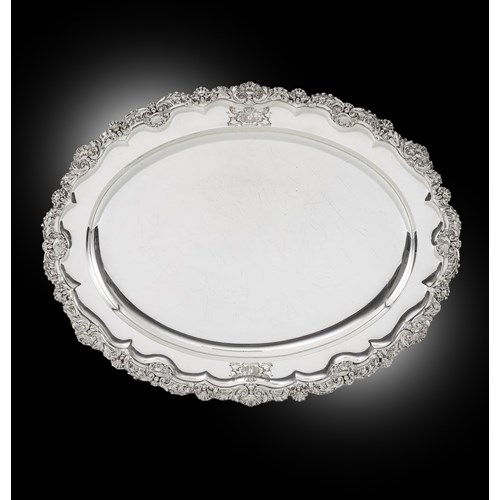 A George III Shell & Anthemion Meat Dish